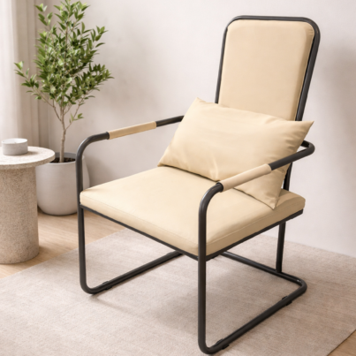 現代簡約米色座椅